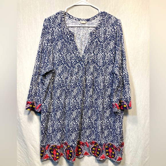 LUCKY BRAND TUNIC DRESS SIZE LARGE - Picture 1 of 6